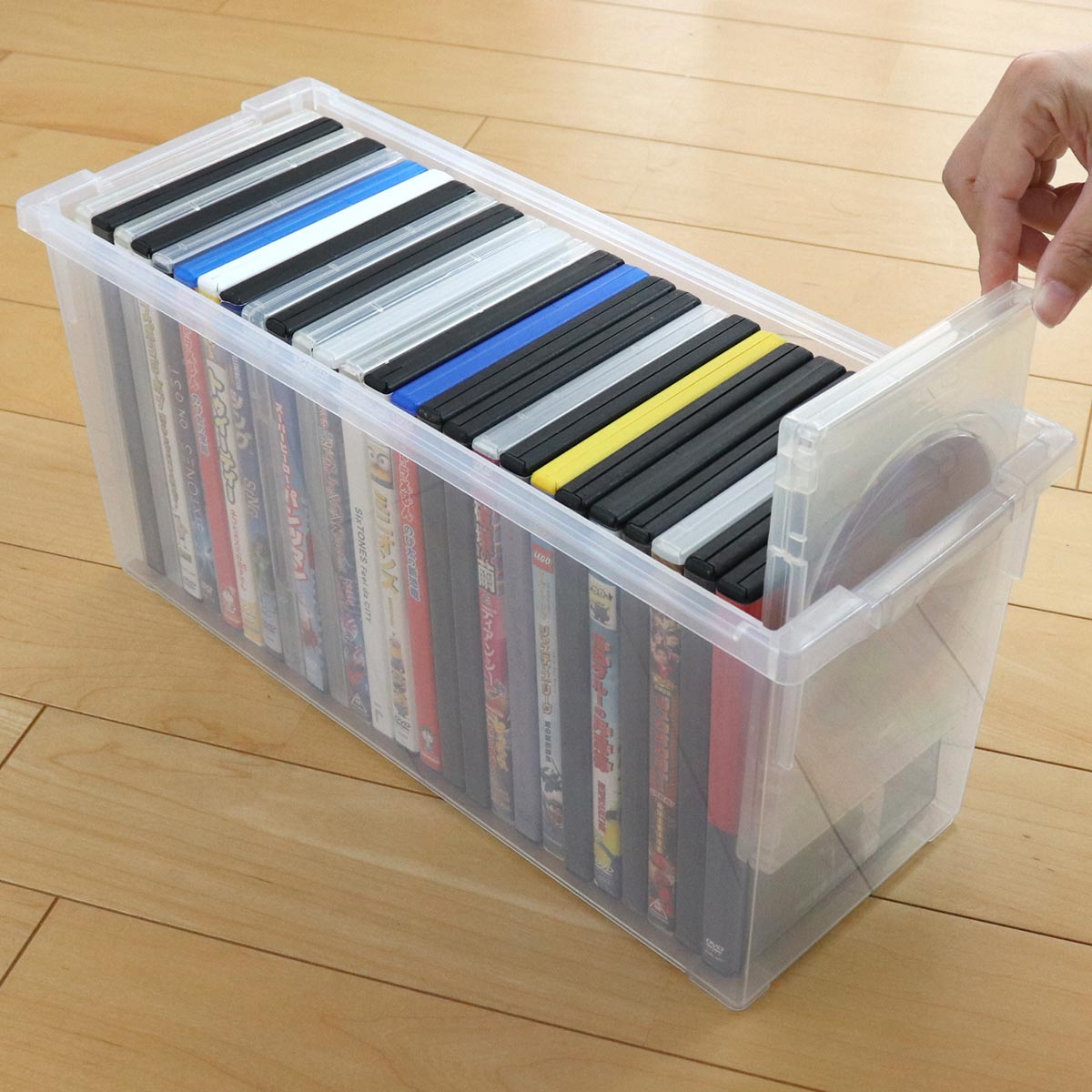 DVDディスク収納ケースと映画ディスク Amazon.co.jp: Negrew DVD収納 CD 透明 収納ケース 透明窓 ラベル