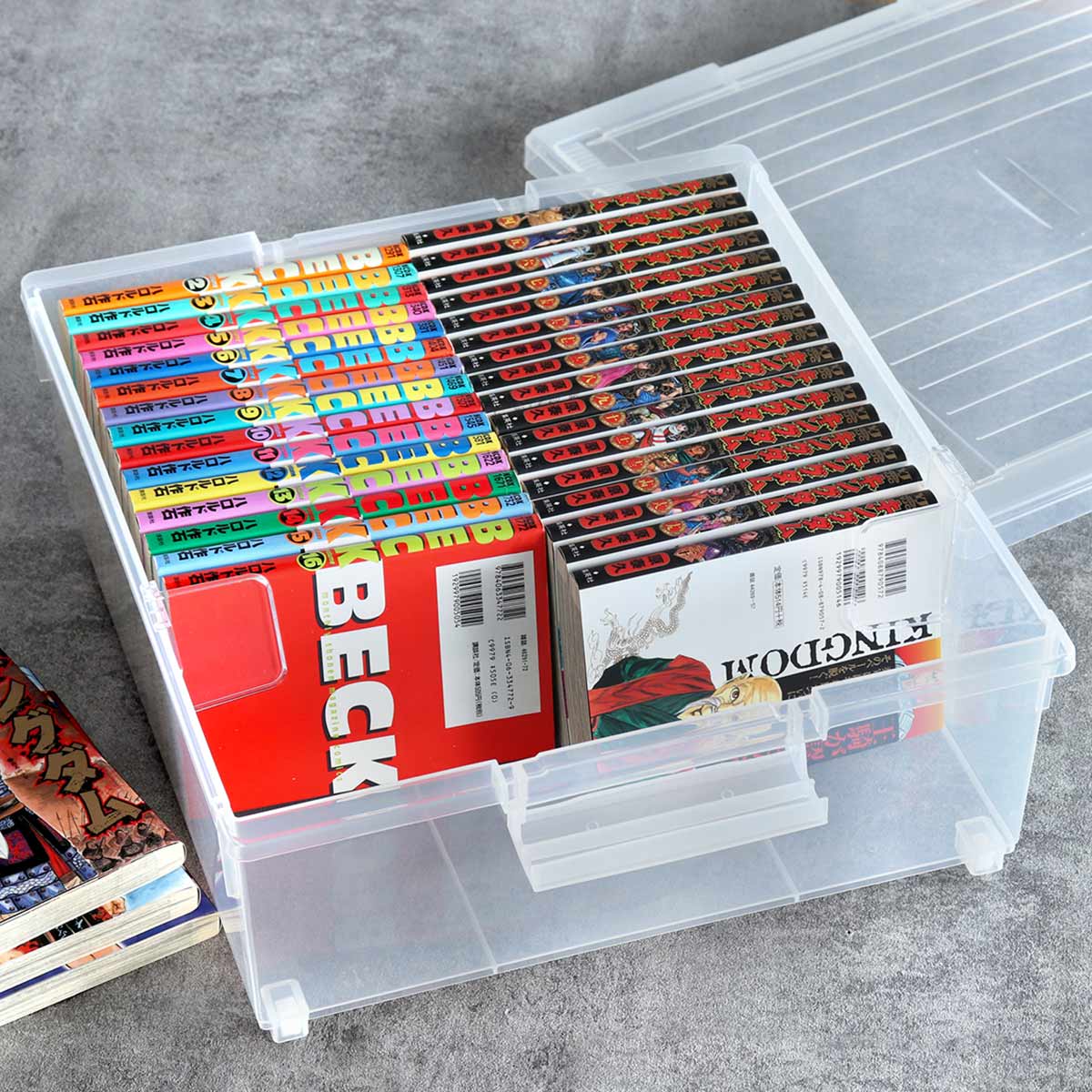 いれと庫 コミック収納ケース コミック本用 ワイド 8個セット （ 収納