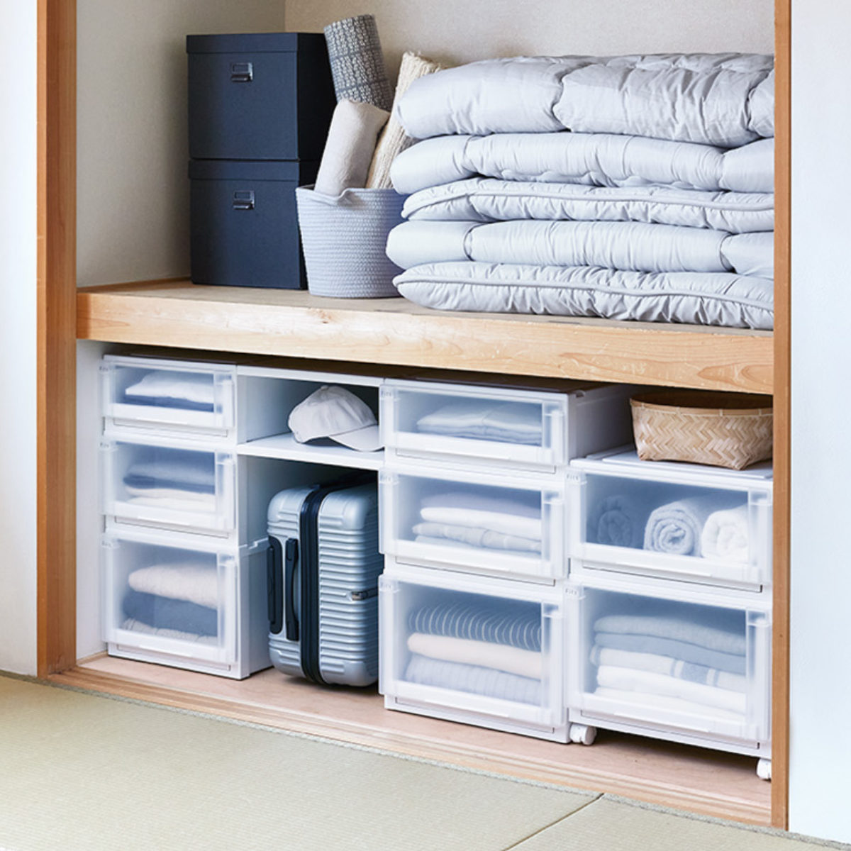 Fits 収納ケース 幅44×奥行74×高さ18cm フィッツケース アドバンス 74