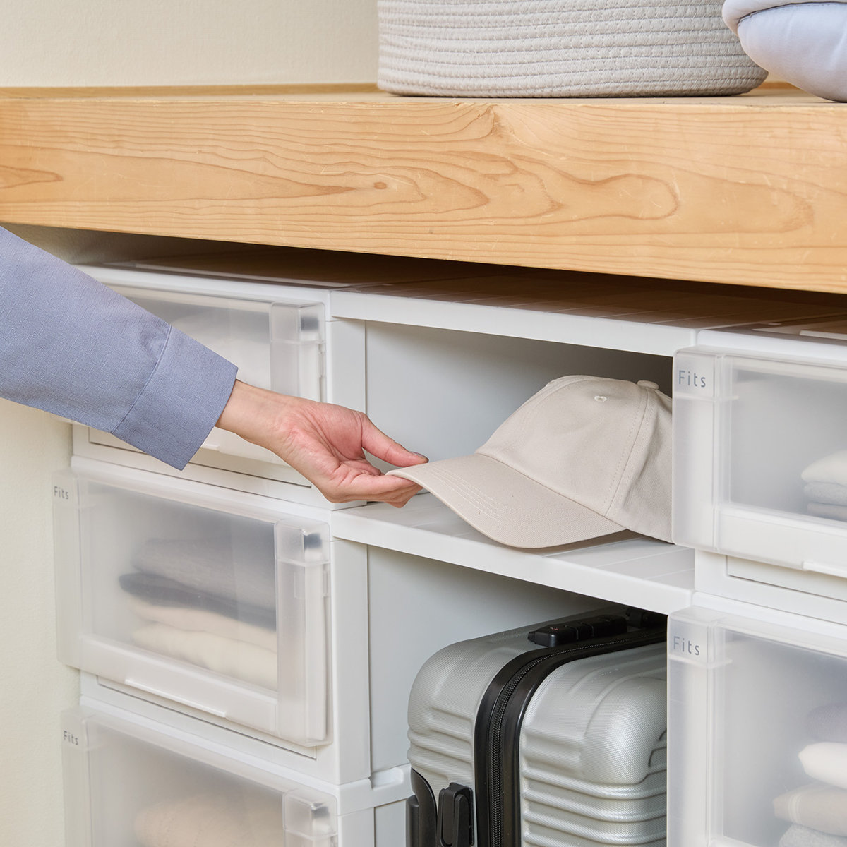 Fits 収納ケース 幅44×奥行74×高さ18cm フィッツケース アドバンス 74