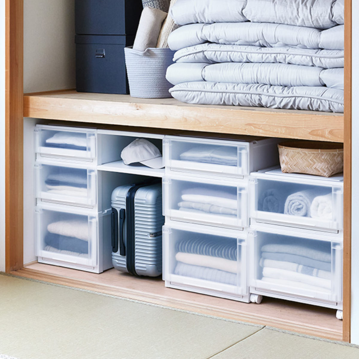 Fits 専用棚 フィッツケース アドバンス L 奥行74cm専用 ハーフ棚 同色