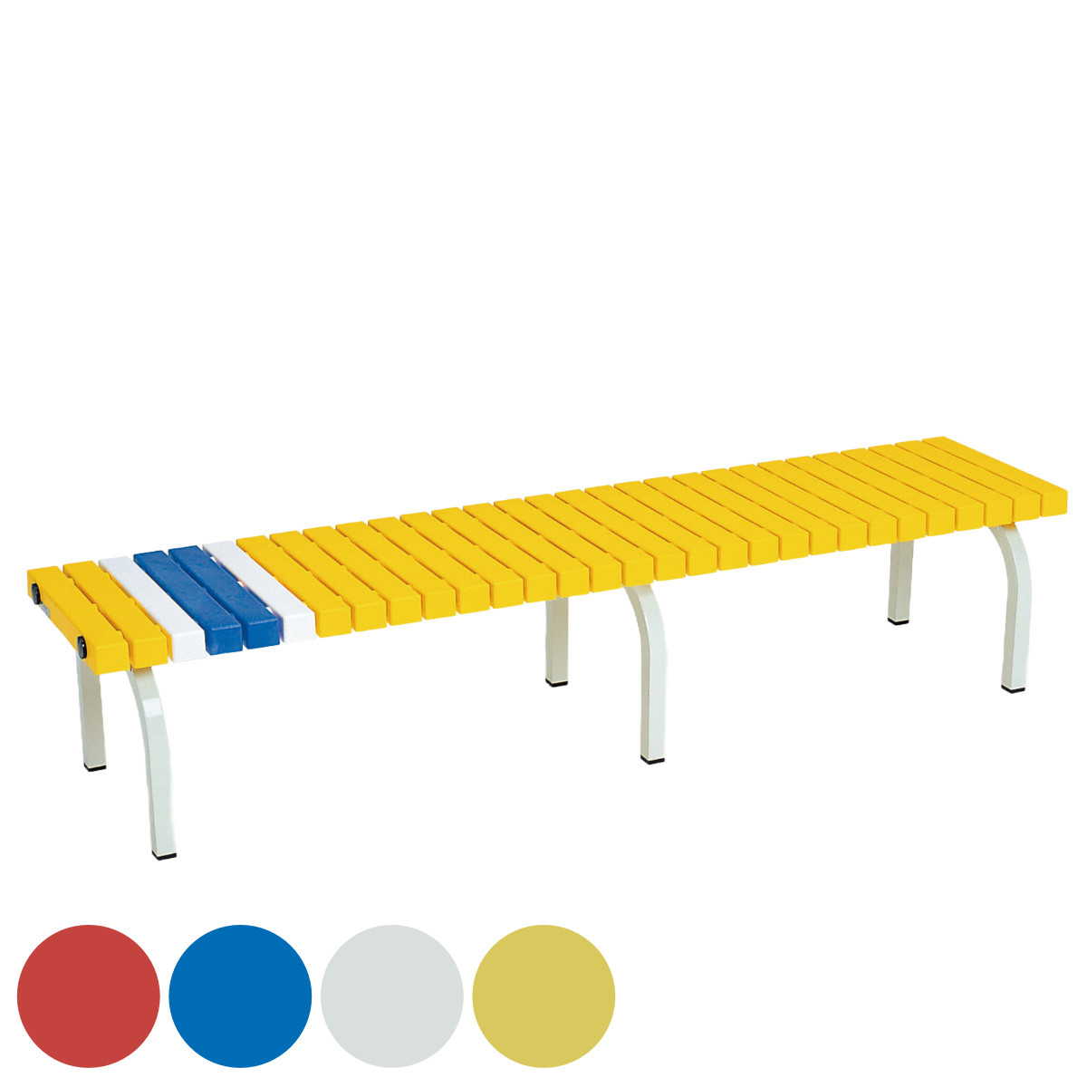 テラモト（TERAMOTO） ベンチ ホームベンチ 背なし 180cm 4〜5人用 
