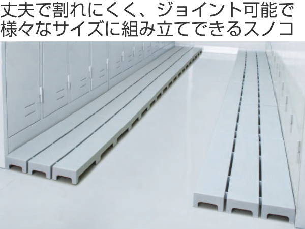 すのこ　プラスチック20枚 テラモト 297x 444mm すのこ(プラスチック製/グリーン) EA997RJ