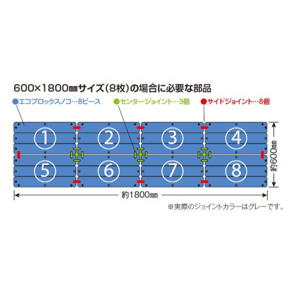 スノコ プラスチック製 パーツ エコブロックサ...の詳細画像2