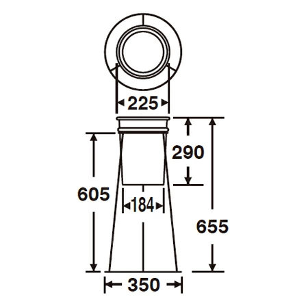 丸型すいがら入れ スタンド付 直径35cm （ スモーキングスタンド 灰皿
