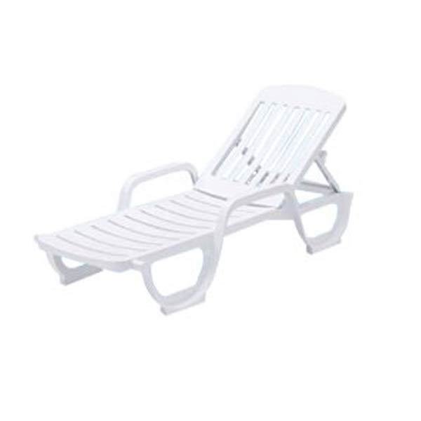 ラウンジチェア リクライニング式 樹脂製 （ 法人限定 寝椅子 ガーデン