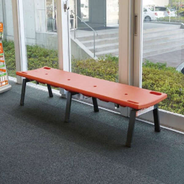 テラモト（TERAMOTO） ベンチ レスキューボードベンチ 背なし 樹脂製