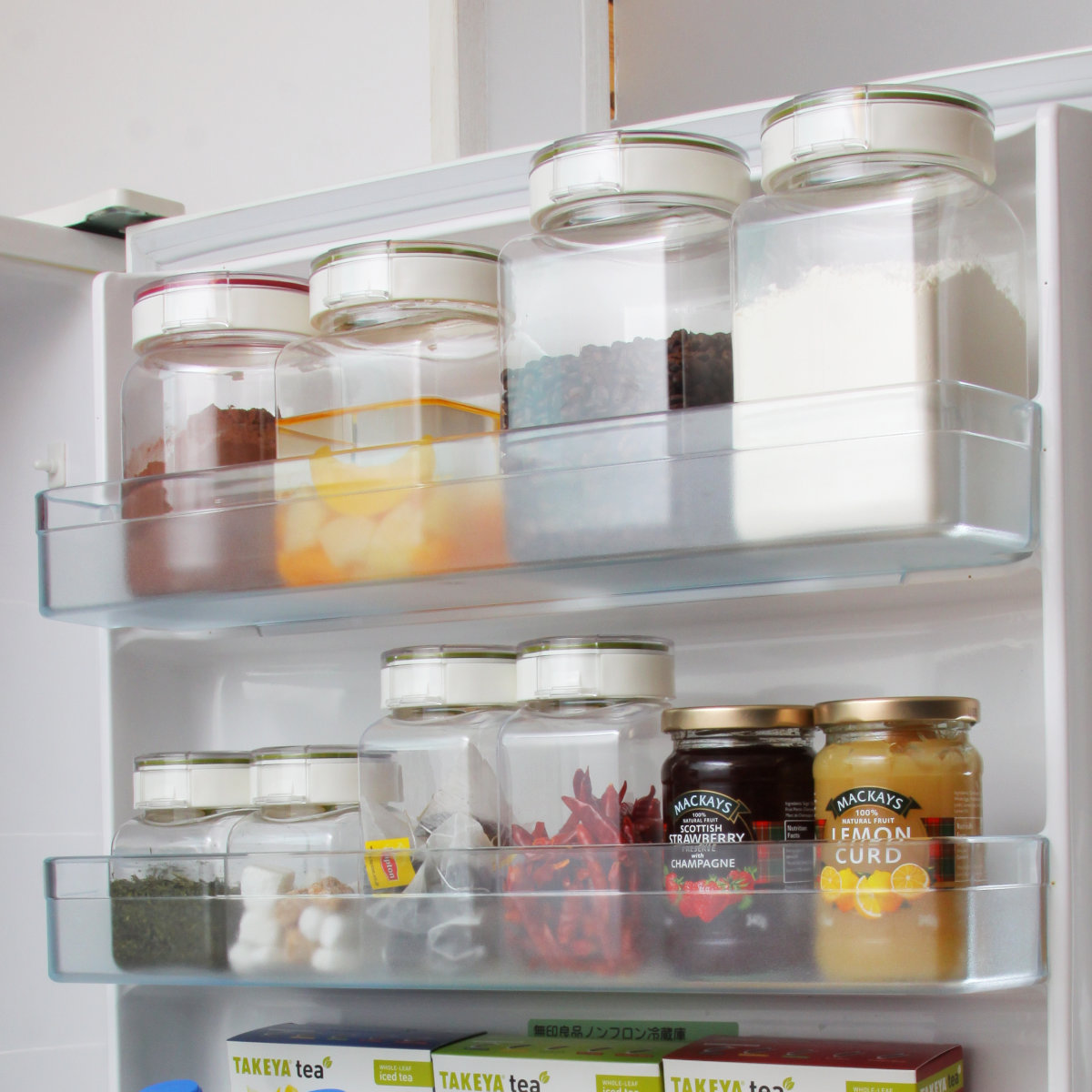 （限定カラーグレー） 保存容器 500ml フレッシュロック 角型 お得な同色3個セット （ キッチン収納 キャニスター 調味料入れ ストッカー 密閉 透明 日本製 ） | FRESHLOK | 21