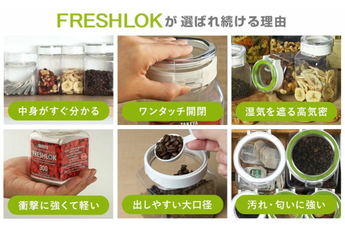 FRESHLOK 保存容器 2.4L フレッシュロック 丸型 持ち手付き 18個セット