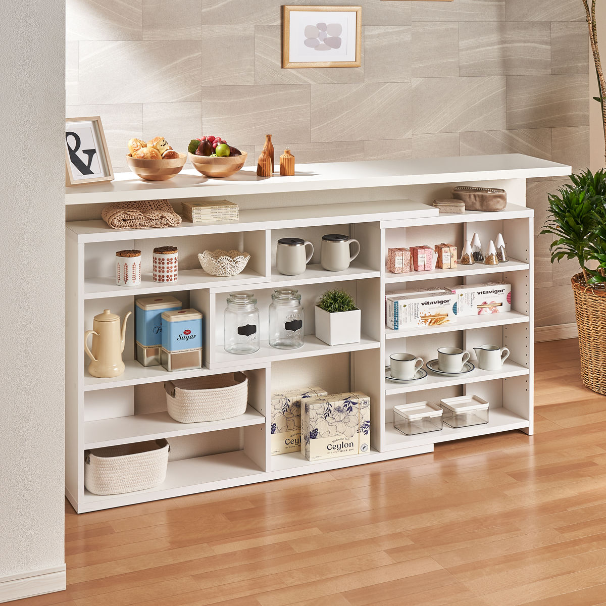 大洋（TAIYO） カウンター下収納 伸縮ラック レギュラータイプ 高さ