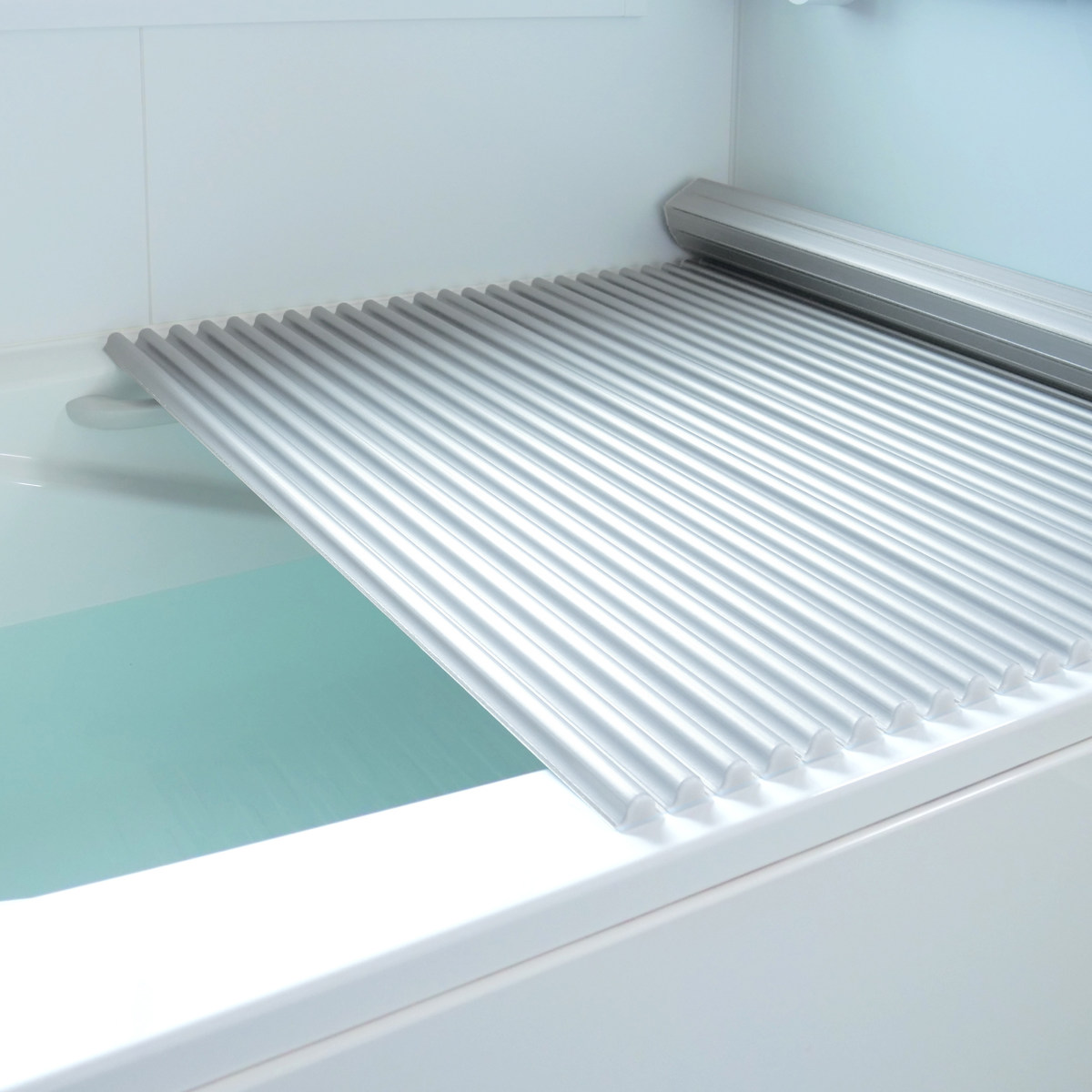 風呂ふた シャッター オーダー オーダーメイド イージーウェーブ 85×174〜181cm 銀イオン配合 特注 別注 （ ふろふた 風呂蓋 風呂フタ ミューファン 日本製 ）