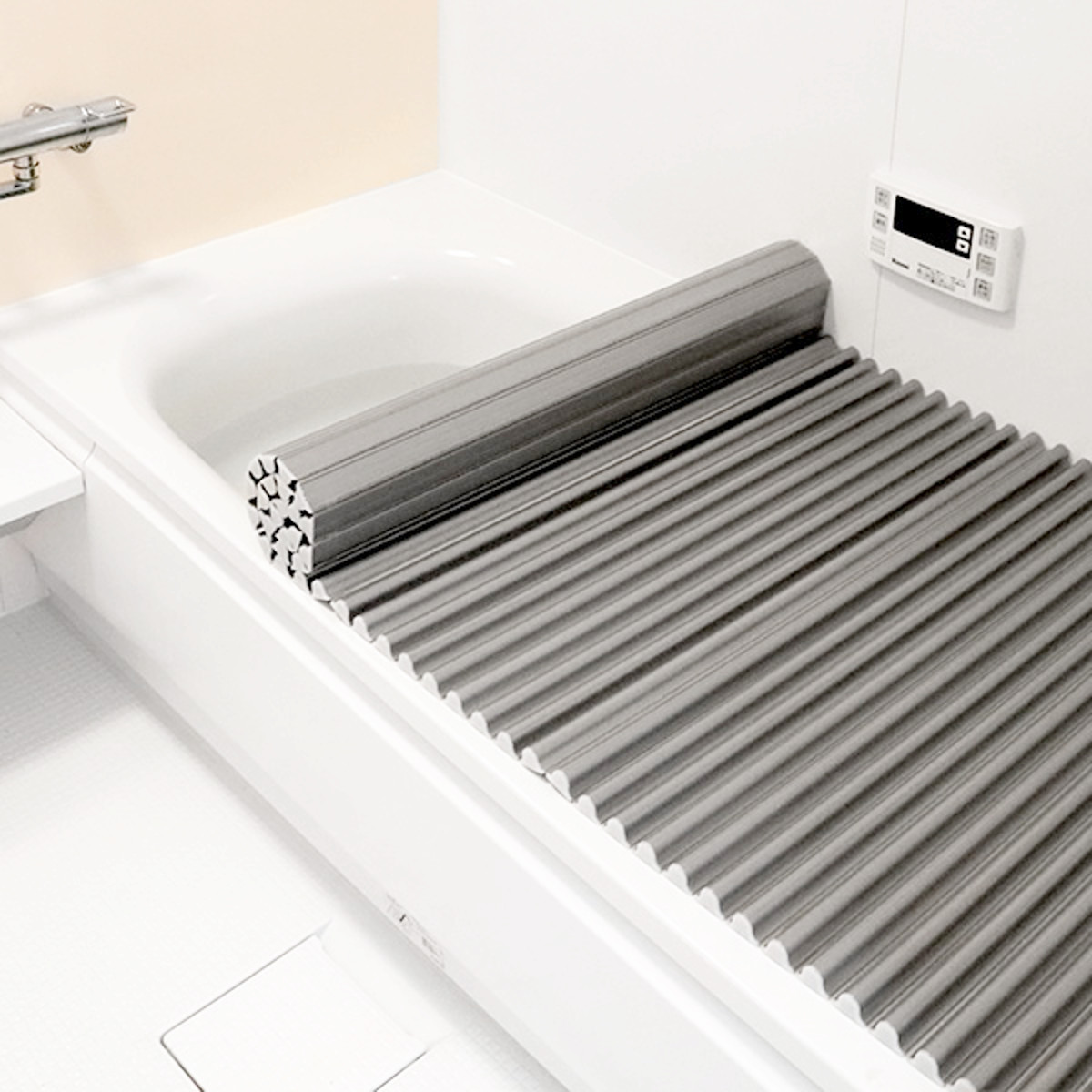 風呂ふた シャッター オーダー オーダーメイド イージーウェーブ 85×174〜181cm 銀イオン配合 特注 別注 （ ふろふた 風呂蓋 風呂フタ ミューファン 日本製 ）