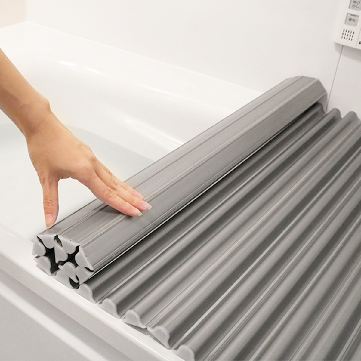 風呂ふた シャッター オーダー オーダーメイド イージーウェーブ 85×174〜181cm 銀イオン配合 特注 別注 （ ふろふた 風呂蓋 風呂フタ ミューファン 日本製 ）