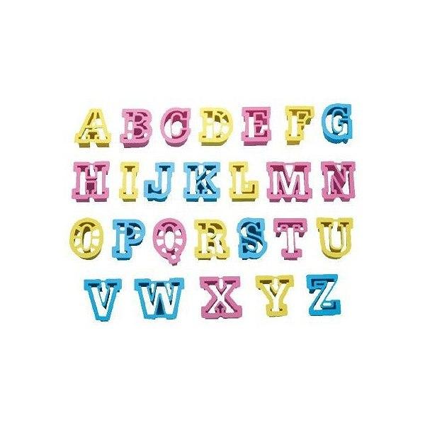 クッキー型 抜き型 アルファベット 26個セット プラスチック製