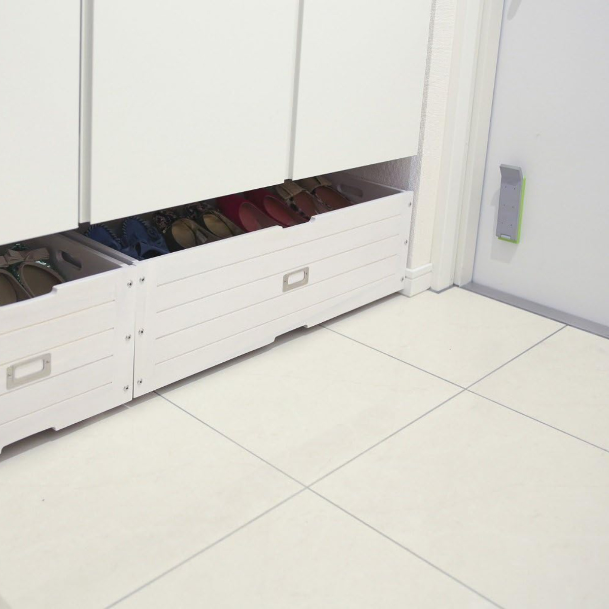 シューズラック 幅71cm 下駄箱下収納 木製 （ 玄関 下駄箱下収納