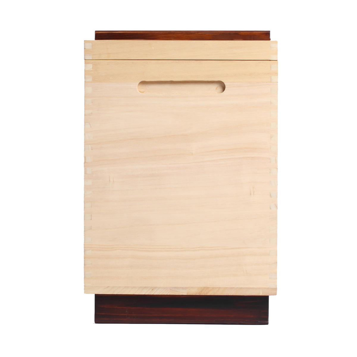OSMAC 米びつ 桐製 Rice Box 30kg 計量マス付き （ キャスター付き 桐