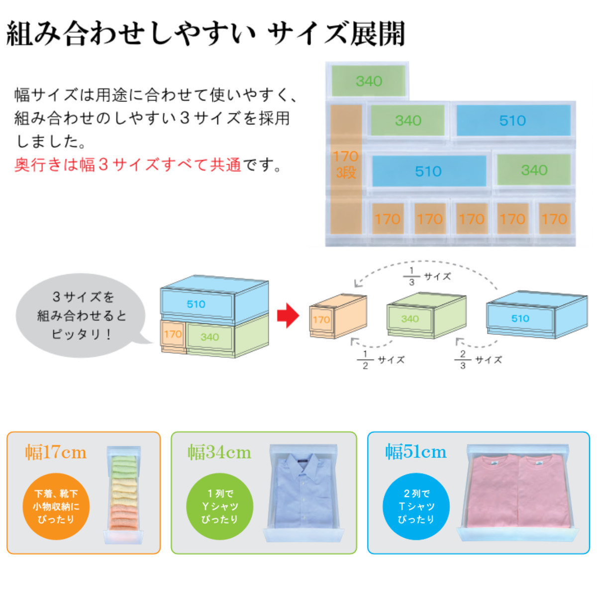 伸和（SHINWA） 収納ケース プラスト 半透明タイプ 5段 幅17×高さ93.8