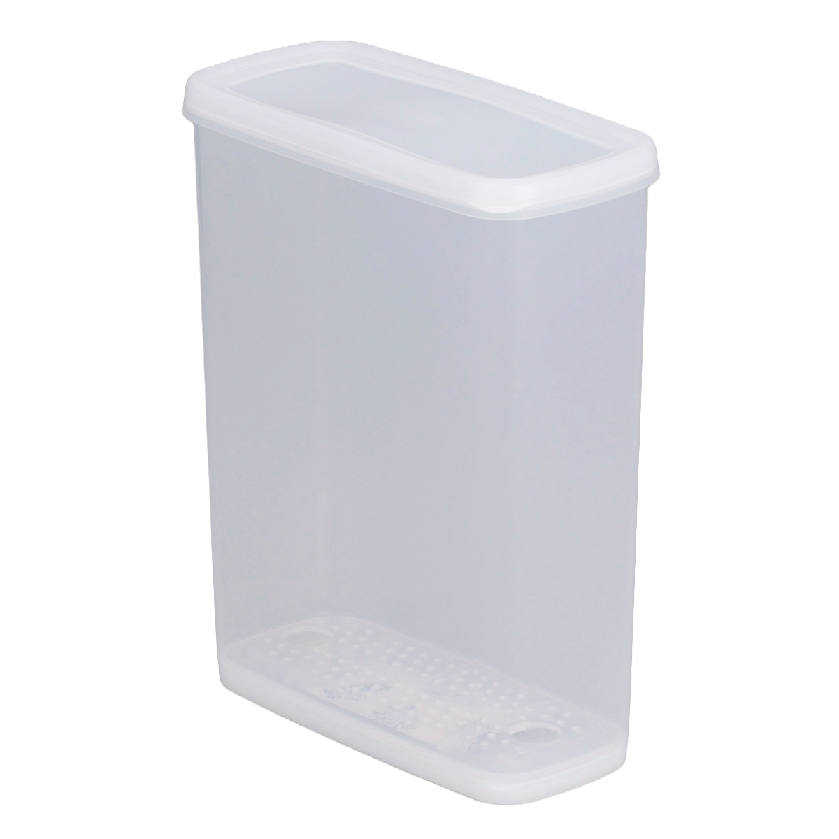 イノマタ化学 保存容器 乾物ストッカー 4L 乾燥剤付き ホワイト