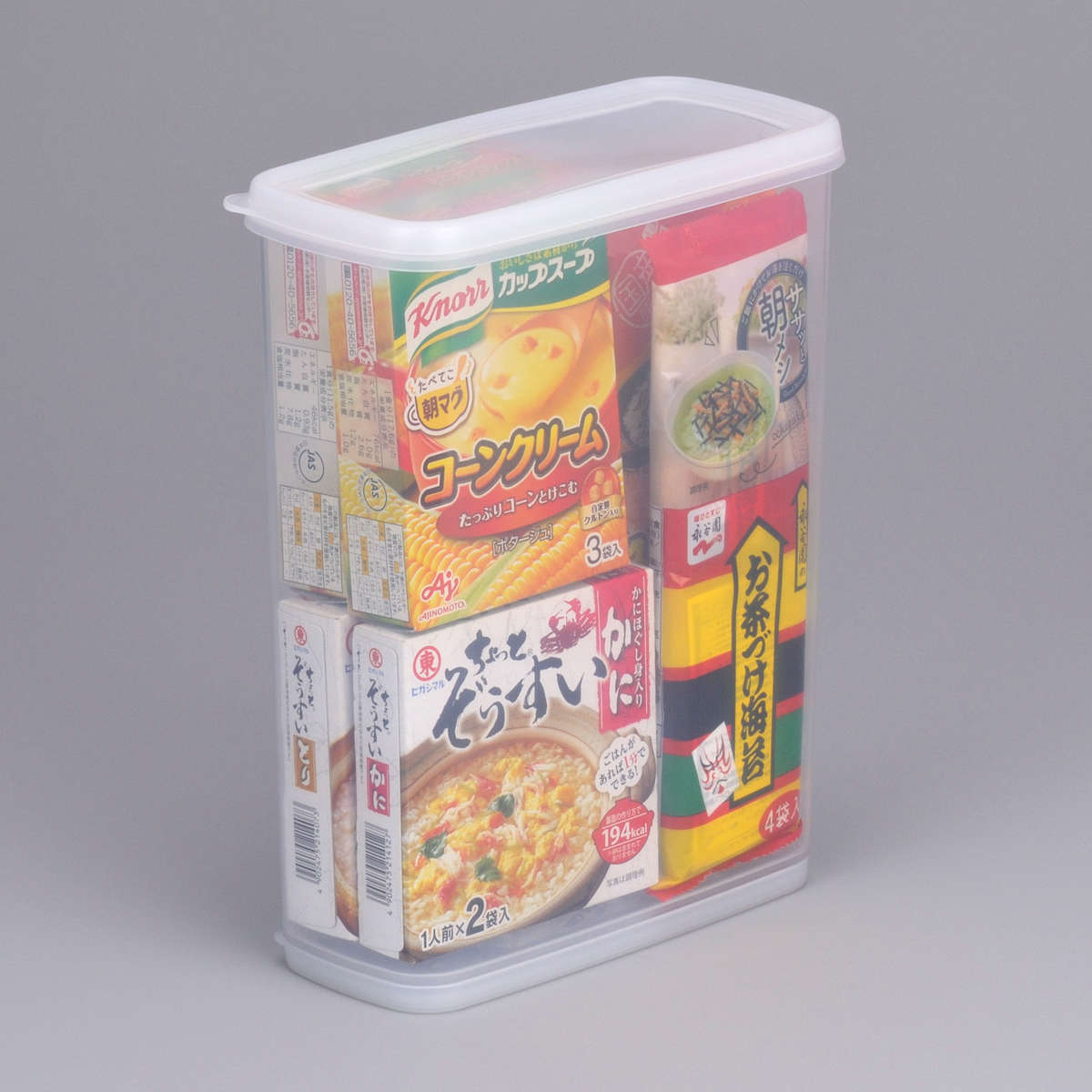 イノマタ化学 保存容器 乾物ストッカー 4L 乾燥剤付き 同色5個セット