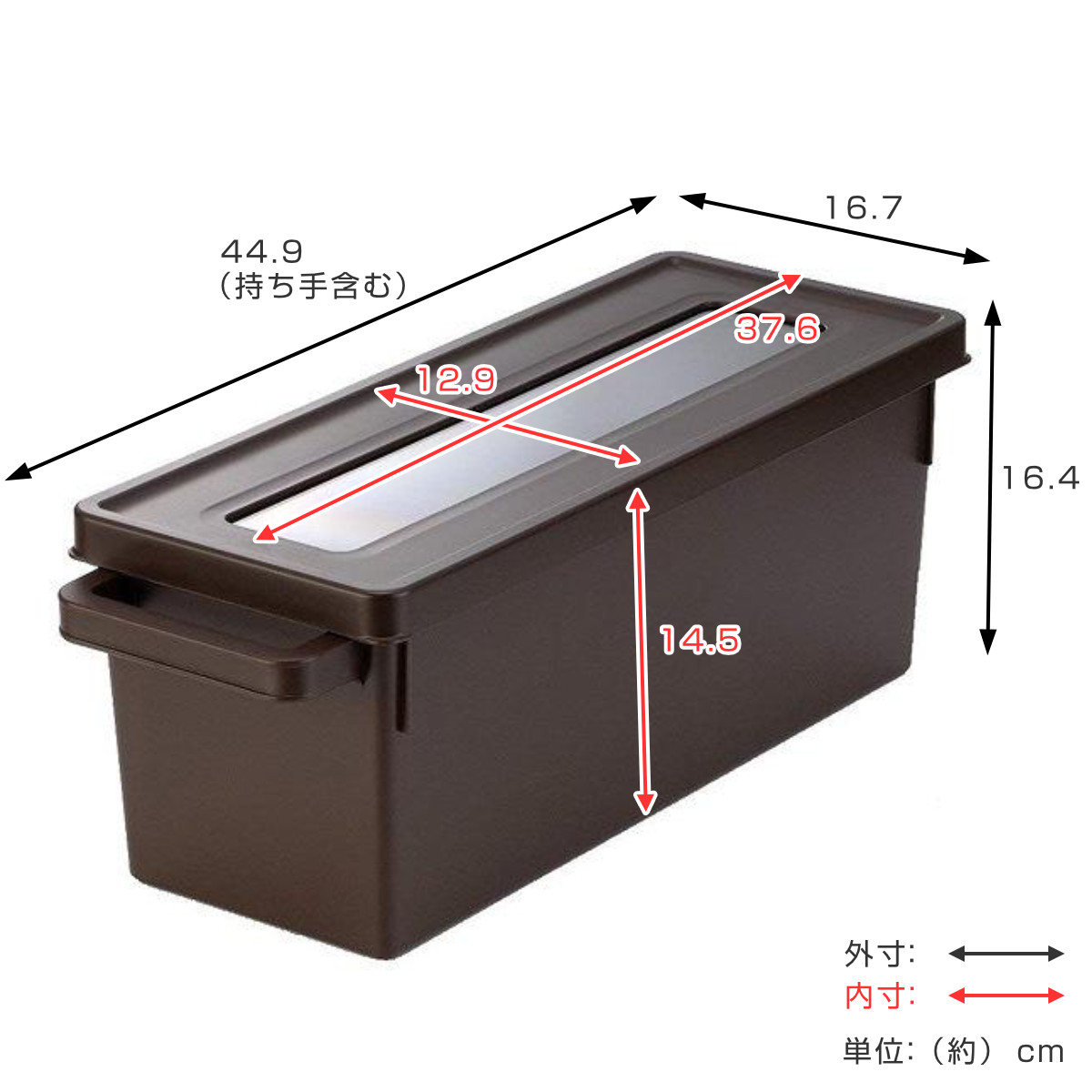 イノマタ化学 収納ケース メディアコンテナ CD用 20個セット ブラウン