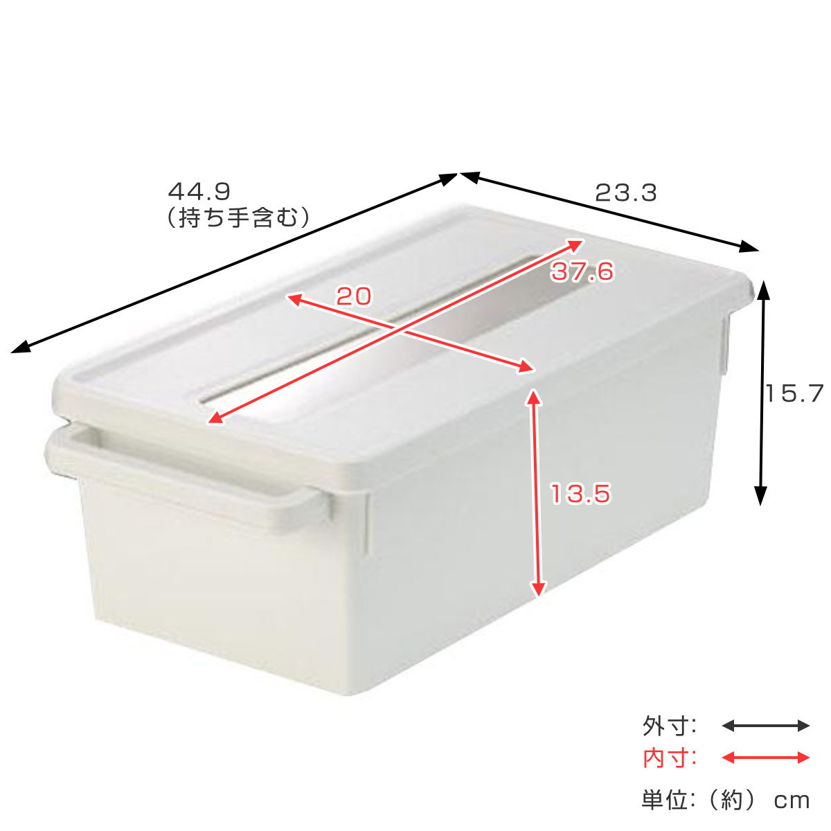 イノマタ化学 収納ケース メディアコンテナ DVD用 18個セット ホワイト