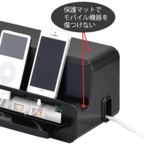 イノマタ化学 ケーブルボックス タップ 長さ36.5cm 対応 タップ収納