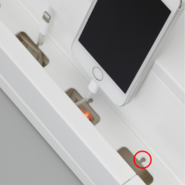 イノマタ化学 ケーブルボックス タップ 長さ36.5cm 対応 タップ収納