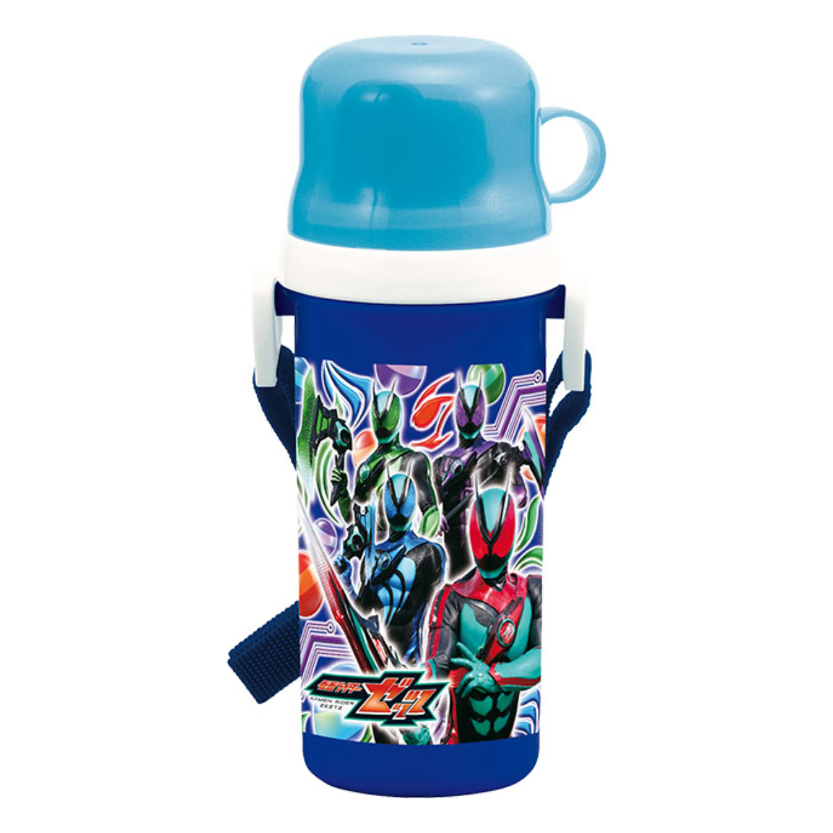小森樹脂 水筒 500ml 仮面ライダーゼッツ コップ付直飲みプラボトル