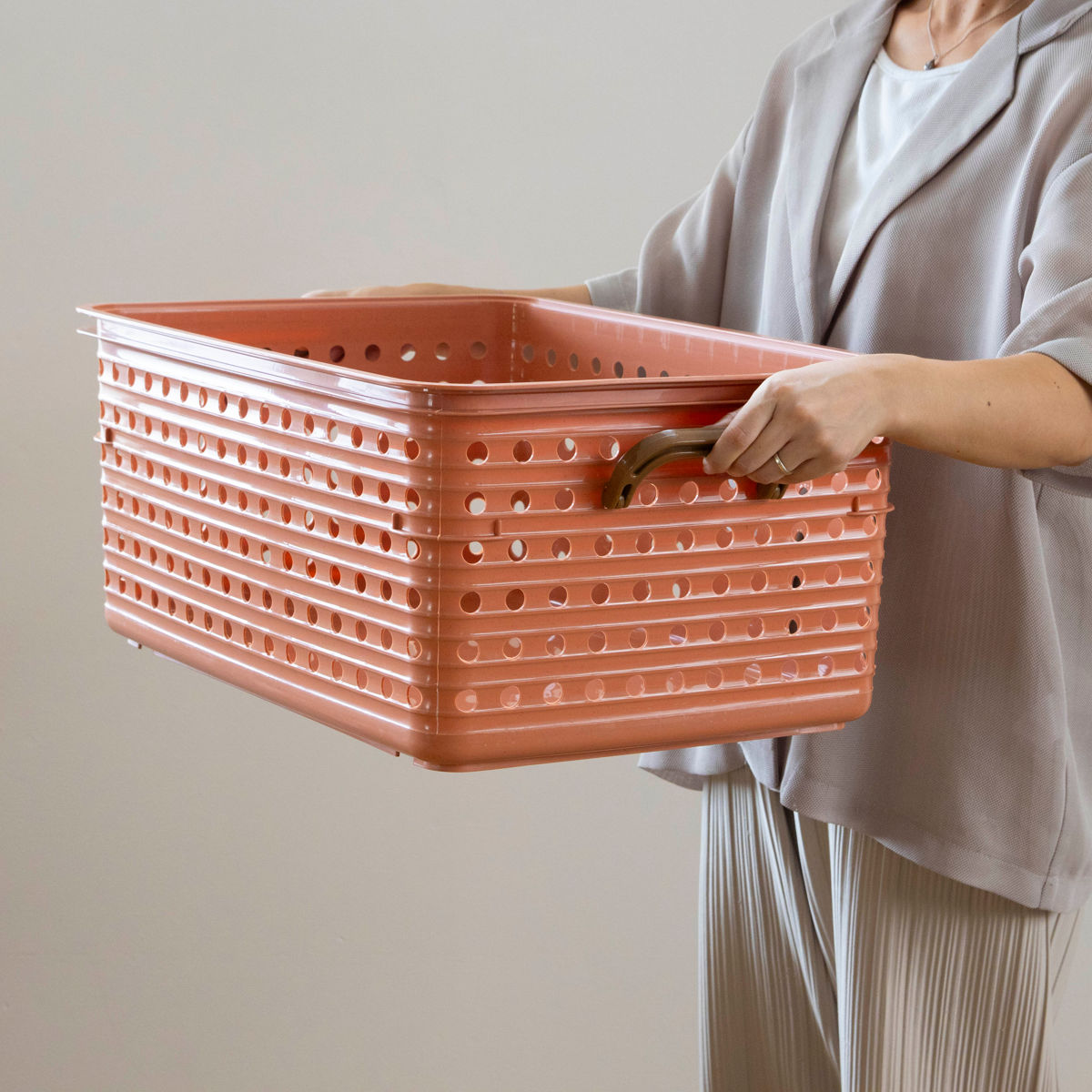 おもちゃ箱 幅87cm バスケットラック 2段 キャスター付き バスケット 4