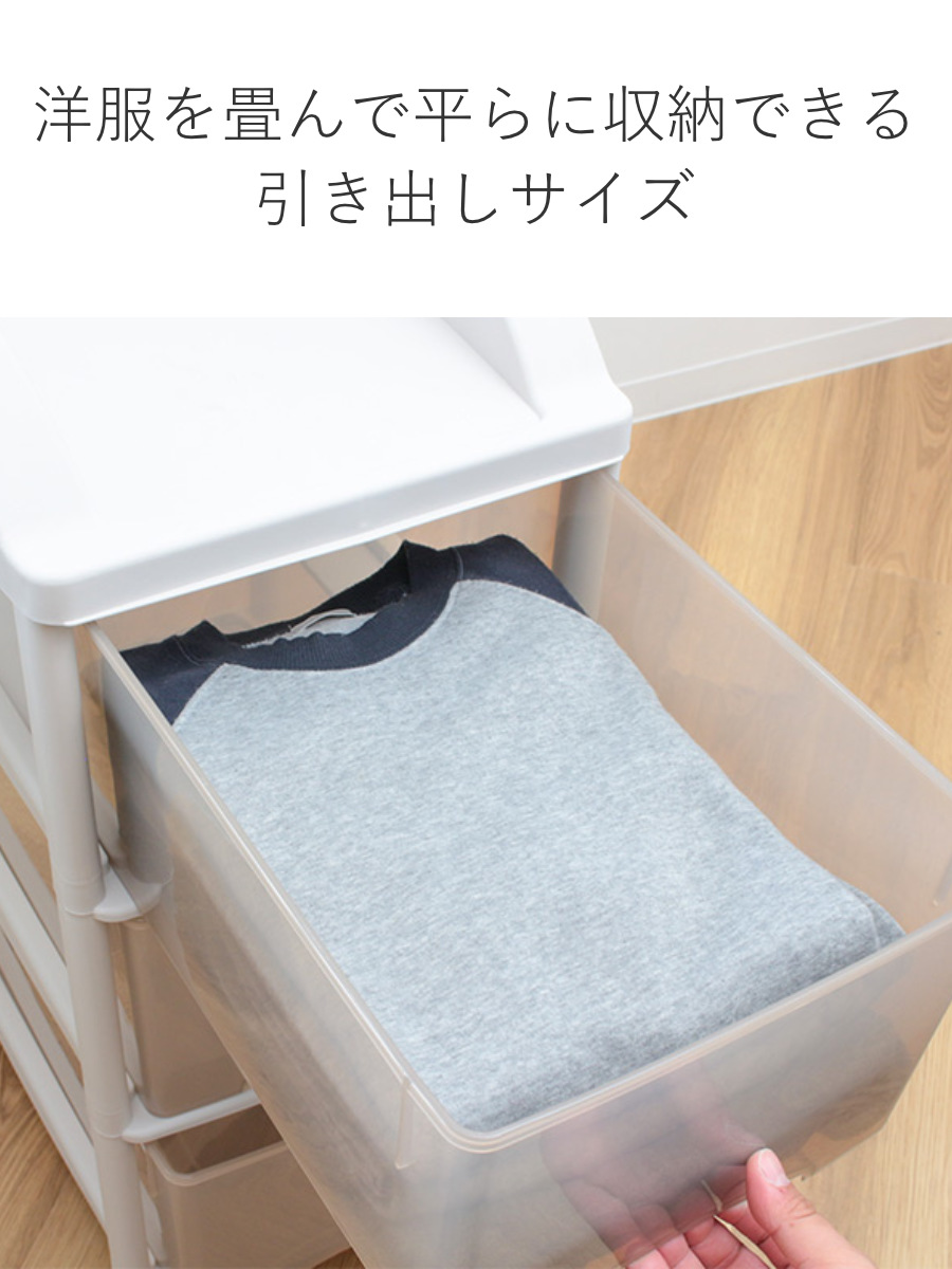 ハンガーラック 引き出し付 スリム 衣装ケース キャスター付き パイプ