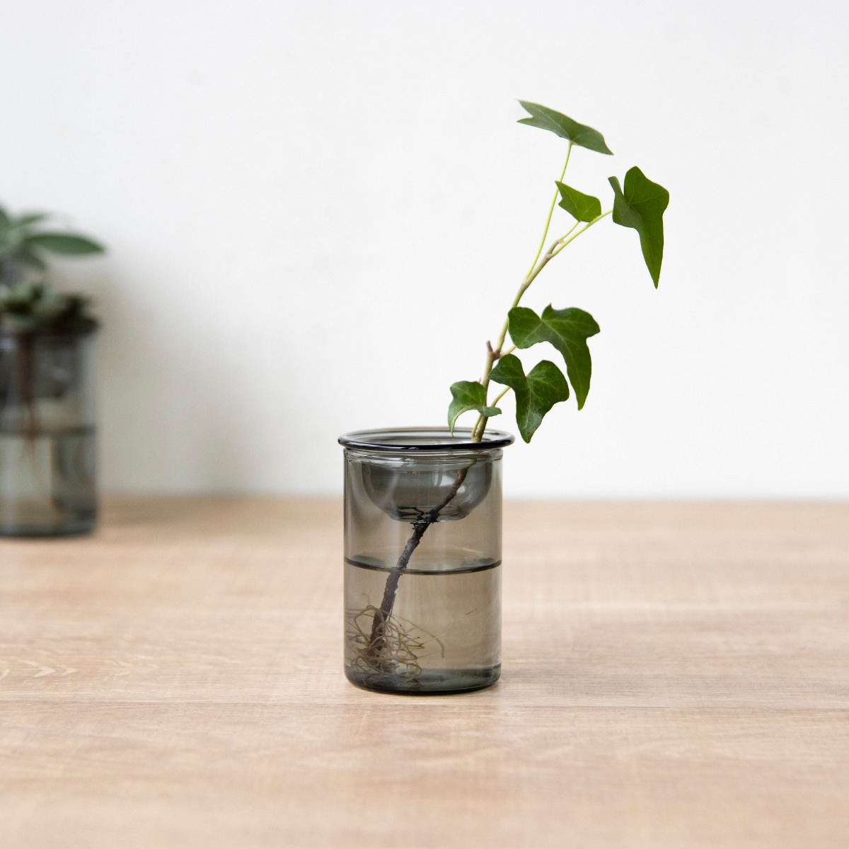 花瓶 MINI BULB VASE 水栽培ガラスベース 7cm 水耕栽培 （ 花器 ガラス