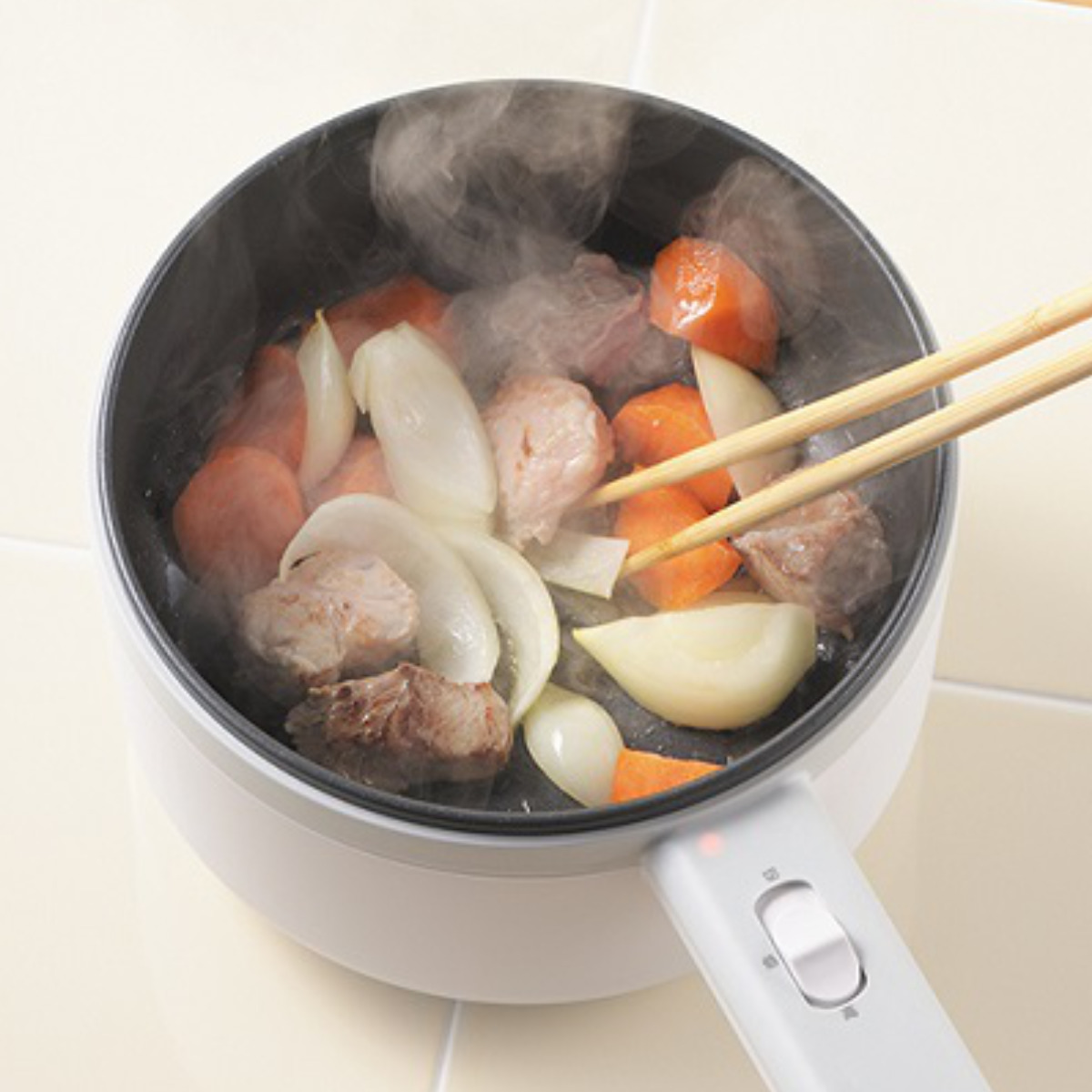 タマハシ 電気片手鍋 18cm ERETTO mono 電気片手鍋18cm （ 電気鍋