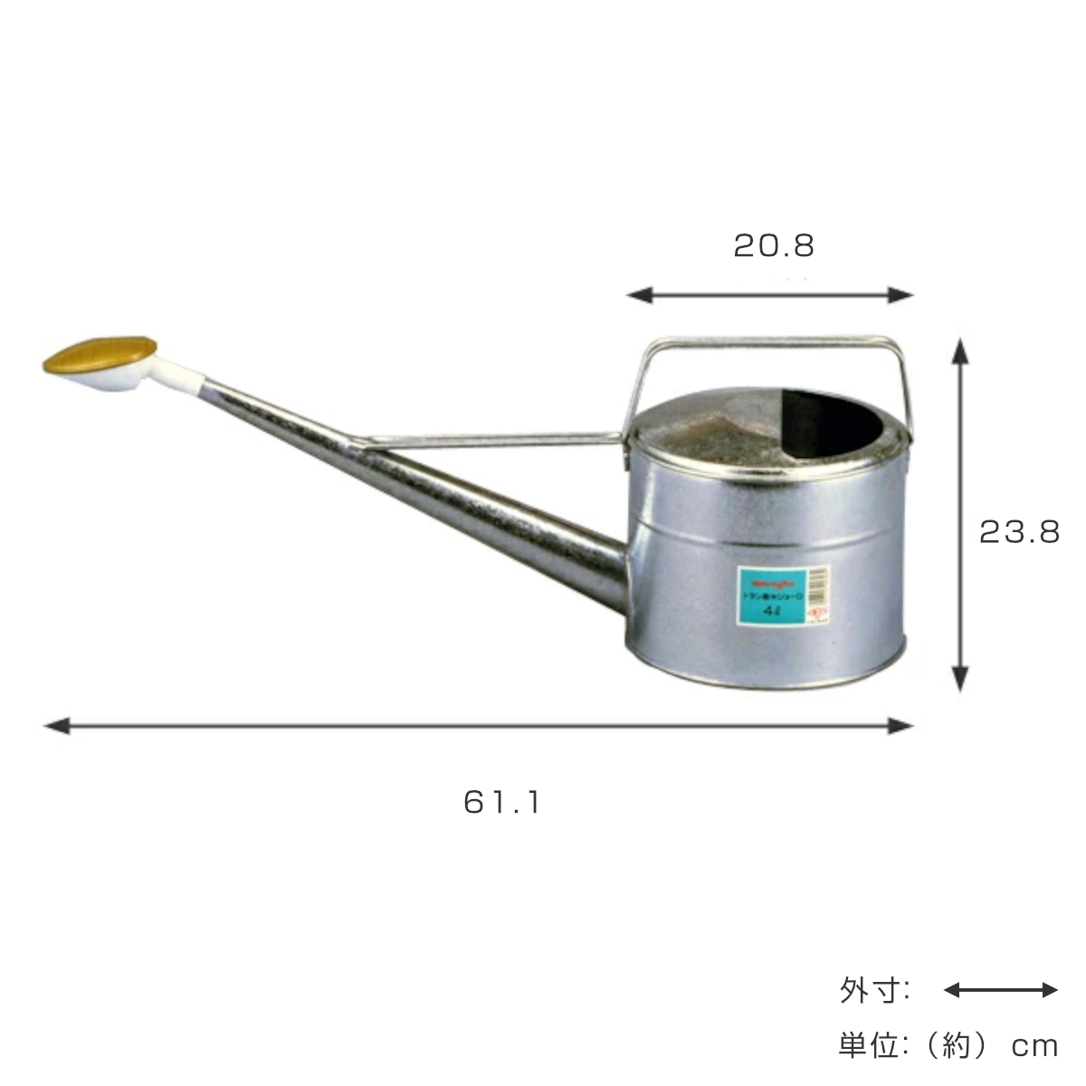 尾上製作所 じょうろ 散水トタンジョーロ 6L （ トタンじょうろ