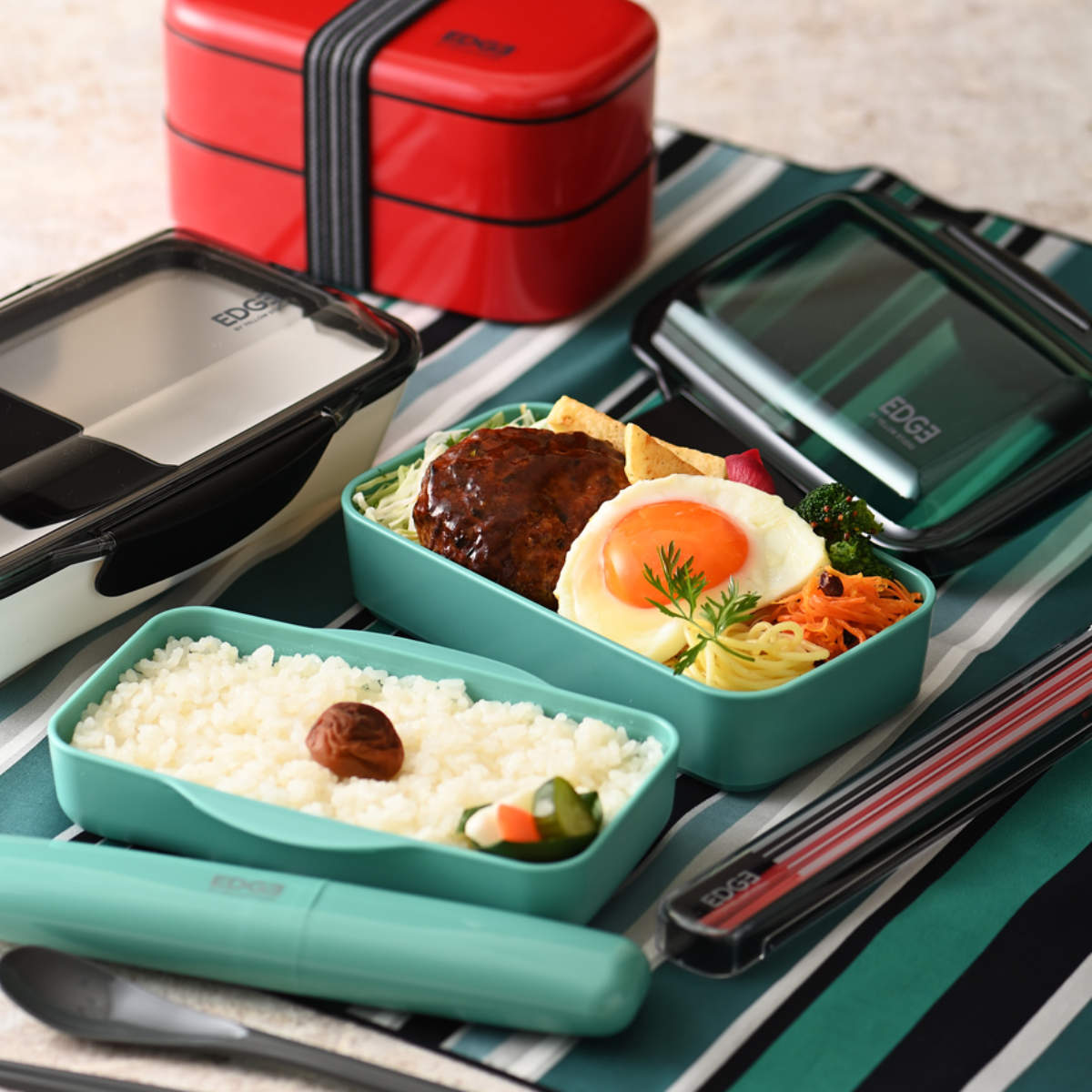 イエロースタジオ 弁当箱 850ml 25EDGE ドーム2段ランチ （ お弁当箱