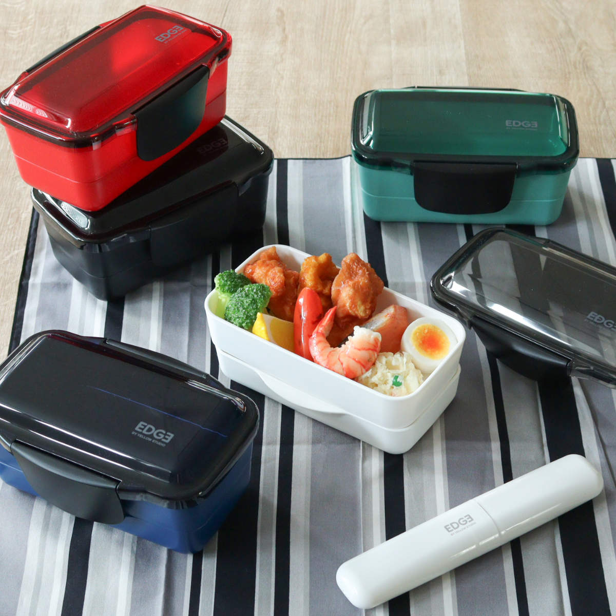 イエロースタジオ 弁当箱 850ml 25EDGE ドーム2段ランチ （ お弁当箱