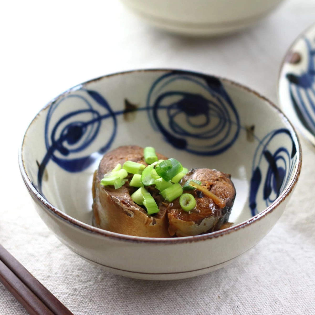 鉢 民彩渦紋 中鉢 13.5cm 日本製 （ 磁器 美濃焼 プレート お皿 皿