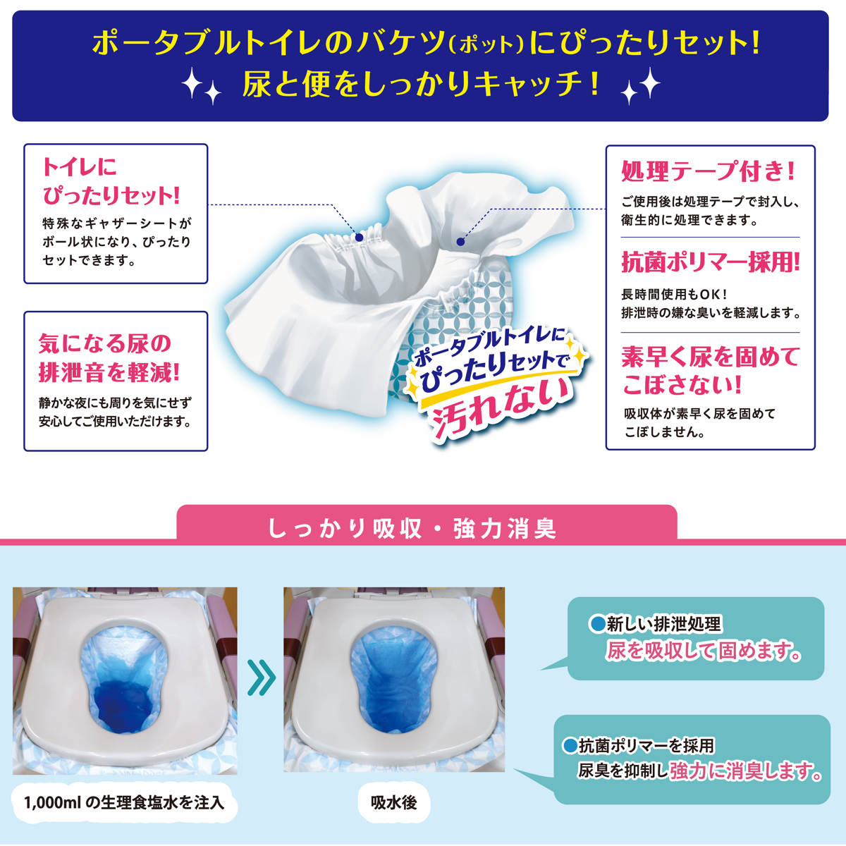 第一衛材 ポータブルトイレシート 30枚入り ミナラーク （ 介護用