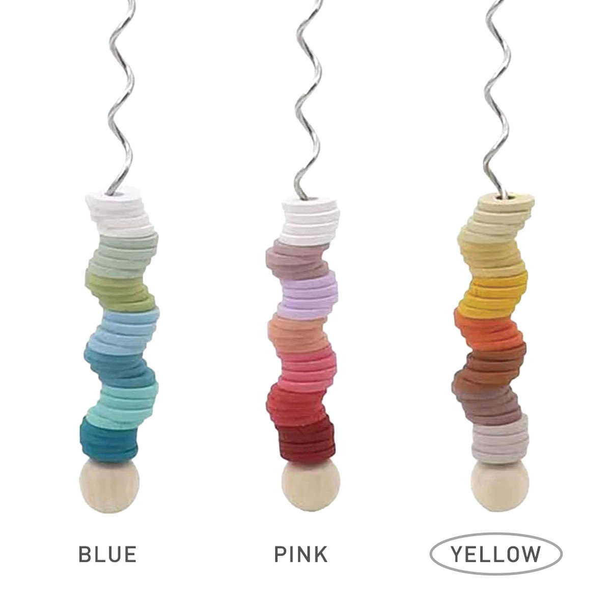 magnet おもちゃ ベビー カラカラ SPIRAL ROD YELLOW 知育玩具 音