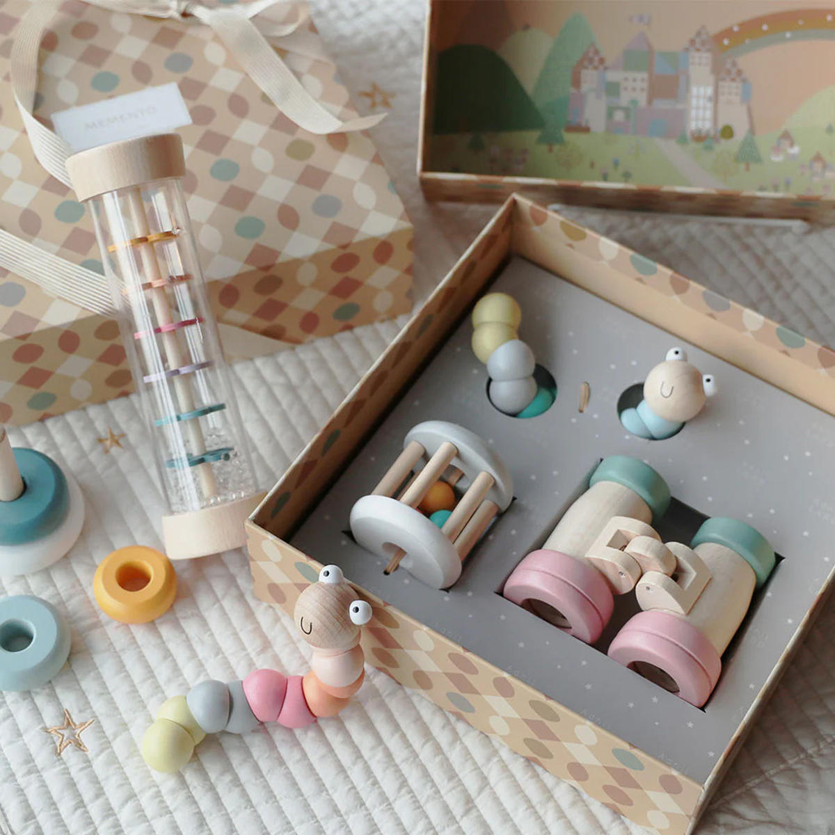 magnet 木製 おもちゃ 3点 ギフトセット MEMENTO RHYTHM 知育玩具