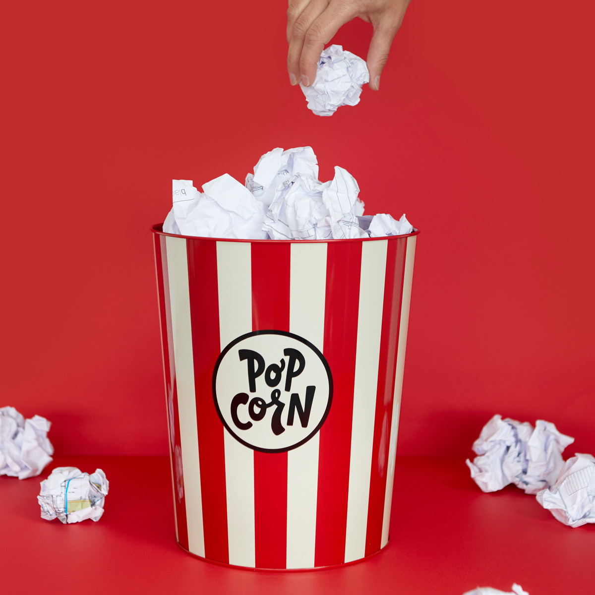 アントレックス ゴミ箱 9L Balvi レトロ ポップコーン レッド アントレックス ゴミ箱 9L Balvi レトロ ポップコーン レッド