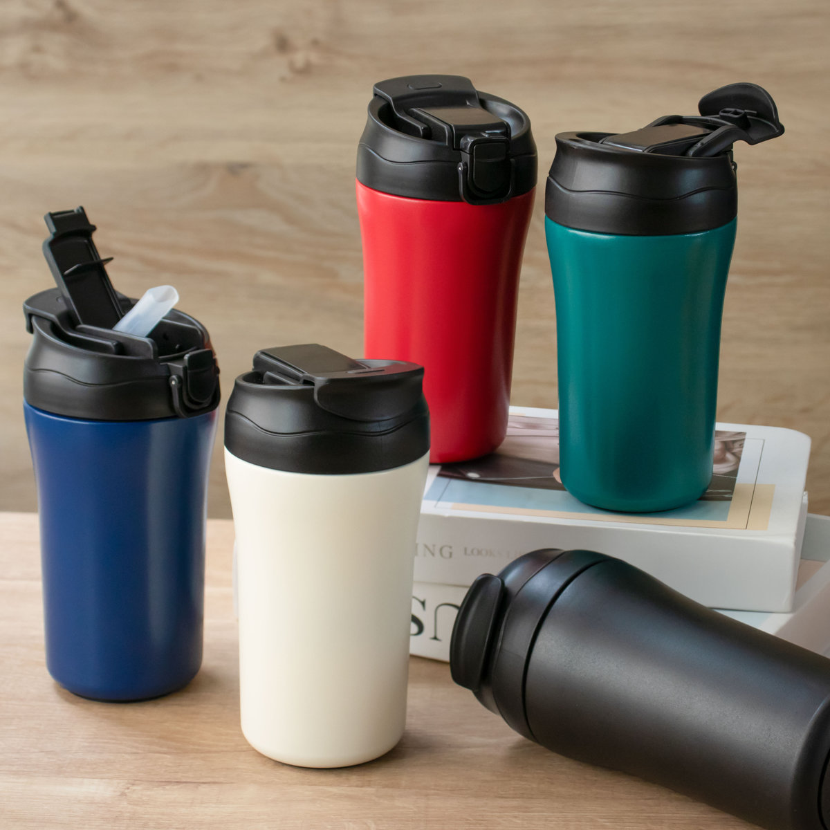 イエロースタジオ 水筒 400ml DRINKIT 2Wayステンレスタンブラー