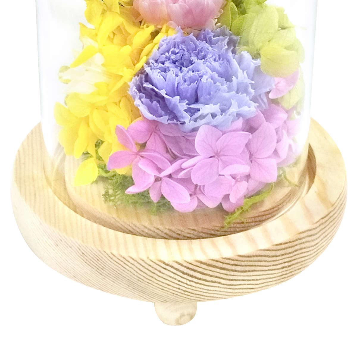 供え花 仏花 ガラス ドームアレンジメント プリザーブドフラワー