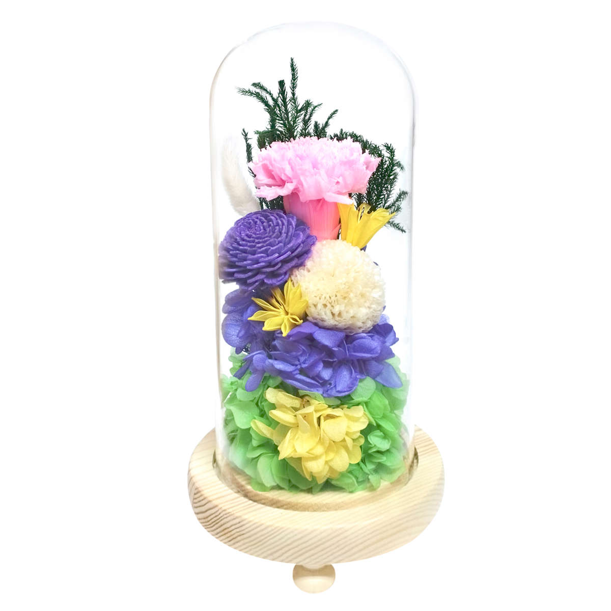 供え花 仏花 ガラスドームアレンジメント プリザーブドフラワー 日々華