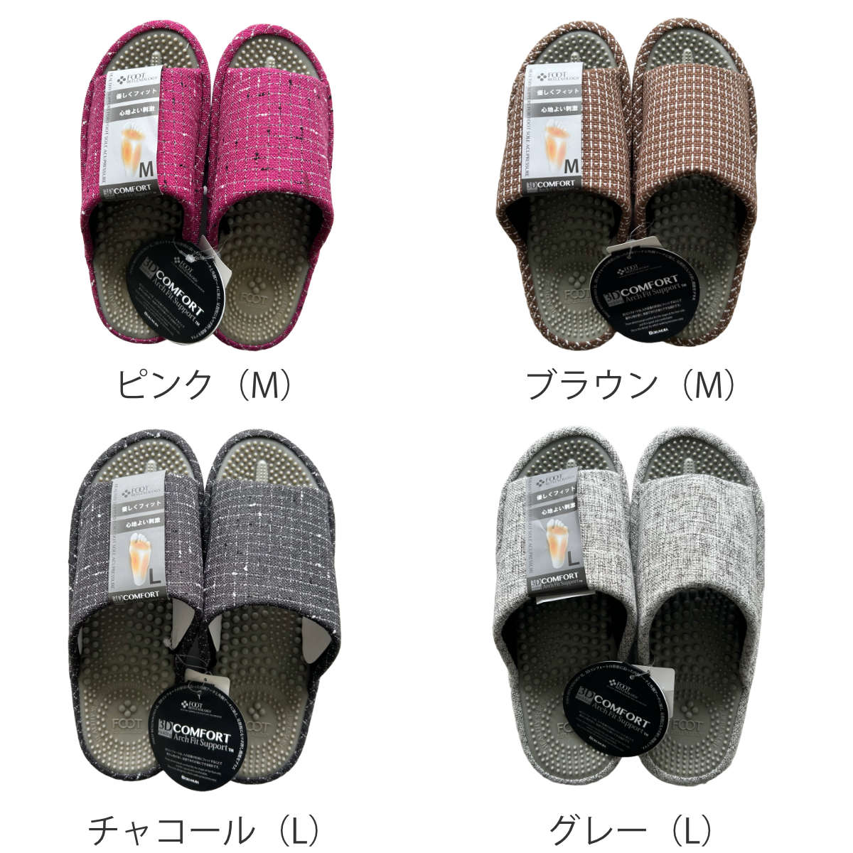 スリッパ 3Dフットリフレクソロジー ( 健康...の詳細画像1