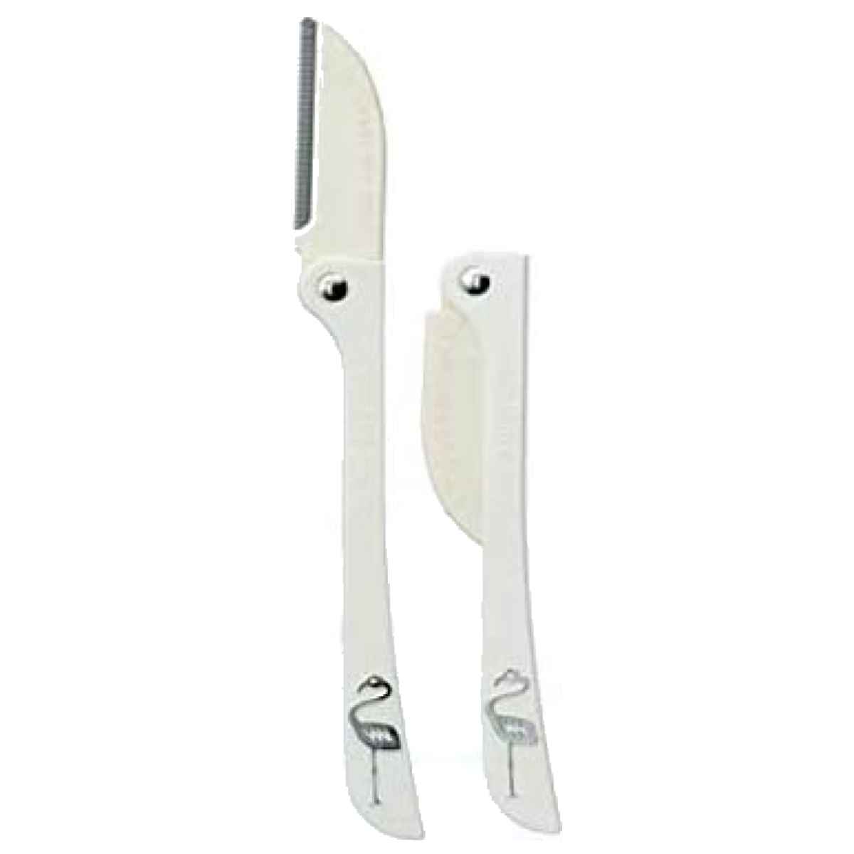 カミソリ 折りたたみ 2本 剃刀 （ ムダ毛処理 整える 処理 持ち運び 日本製 ）