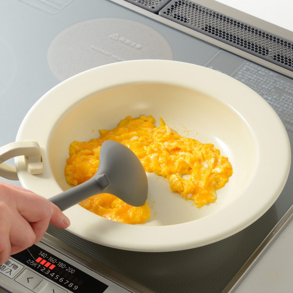 フライパン お皿パン 20cm IH対応 Hetta セラミックコート （ ガス火