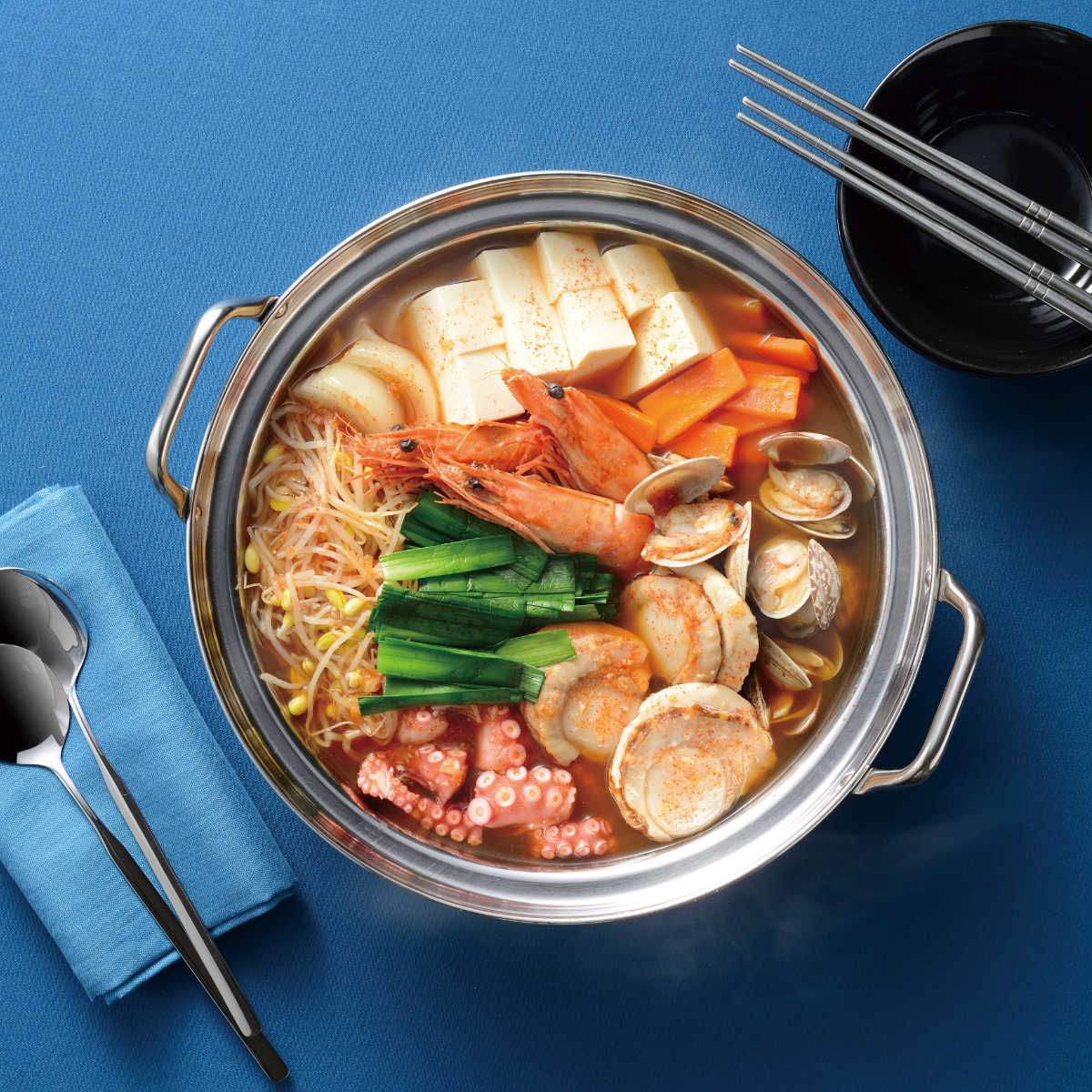 和平フレイズ 味覚探訪（韓国） IHステンレス海鮮鍋 24cm （ 卓上鍋