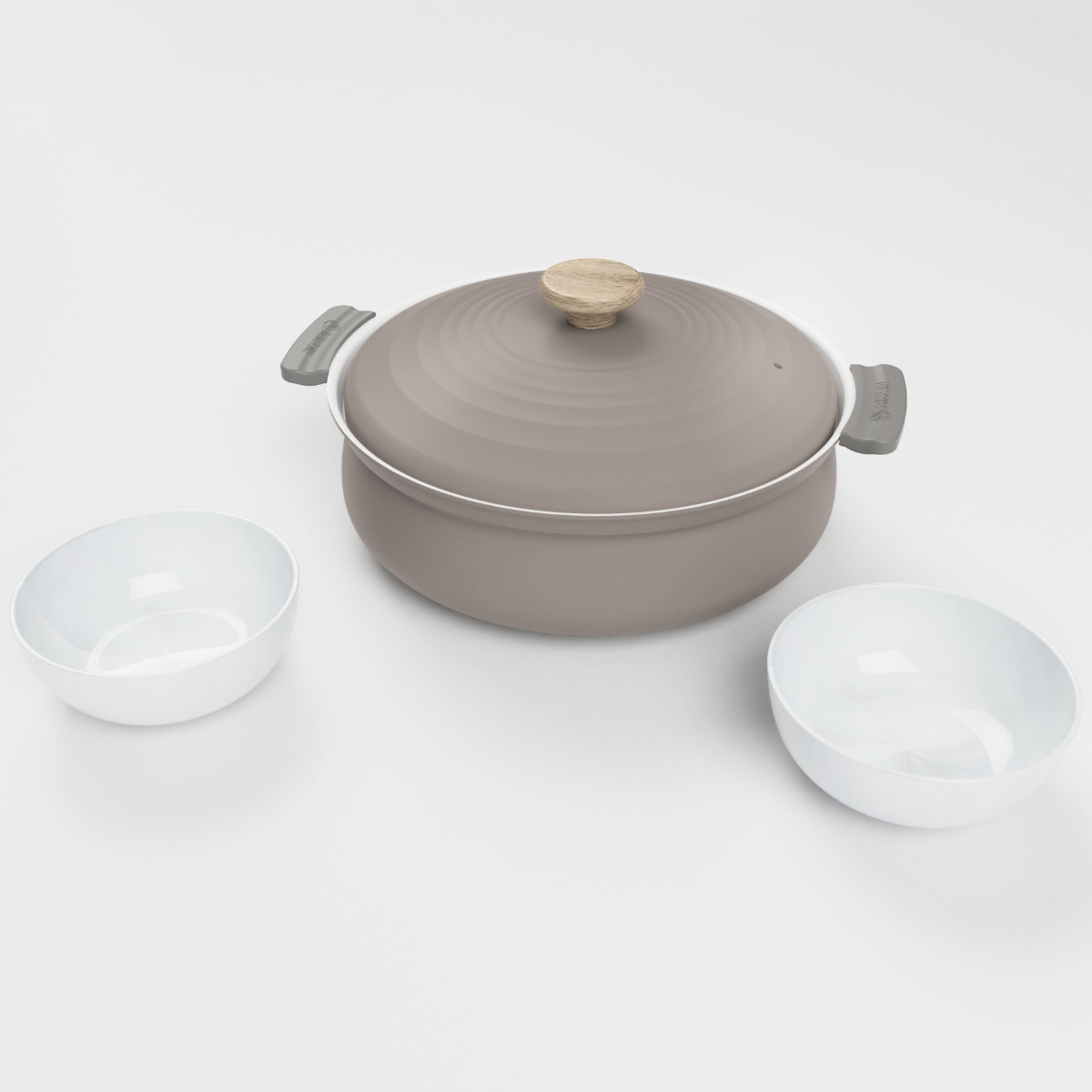 和平フレイズ 卓上鍋 27cm IH対応 軽いセラミック （ ガス火対応 軽量