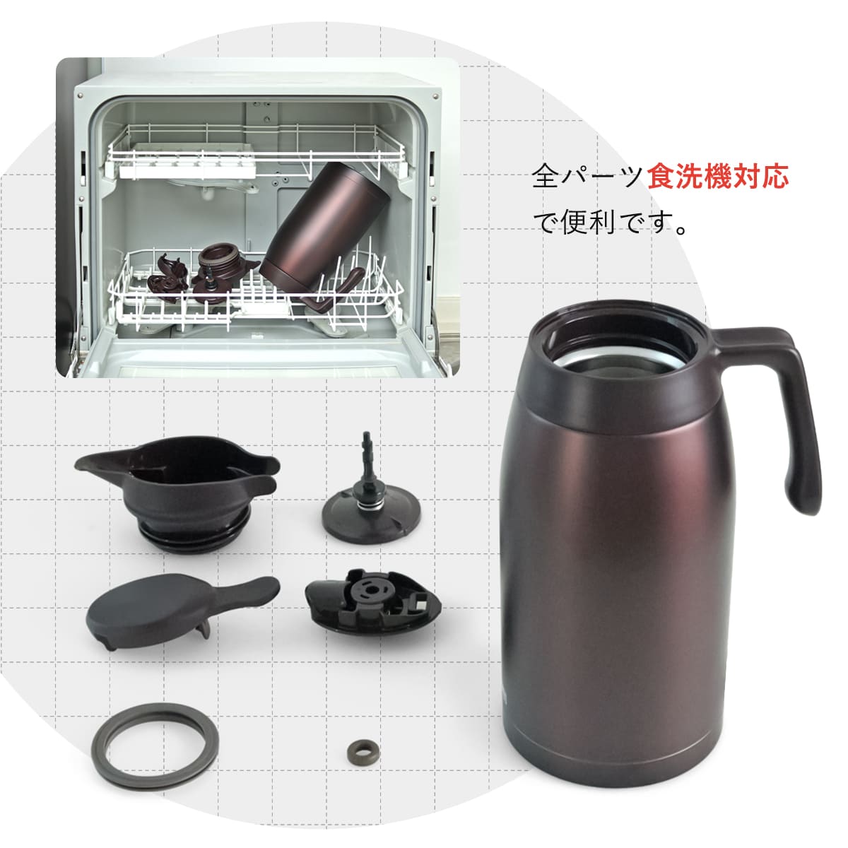 THERMOS（サーモス） ポット 2L ステンレスポット （ THERMOS