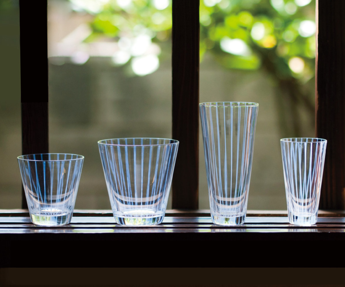 廣田硝子 グラス 300ml 大正浪漫硝子 十草 10オンスオールド （ ガラス